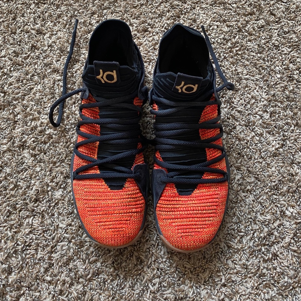 Men’s Nike KD X 10 Black Orange Gold
